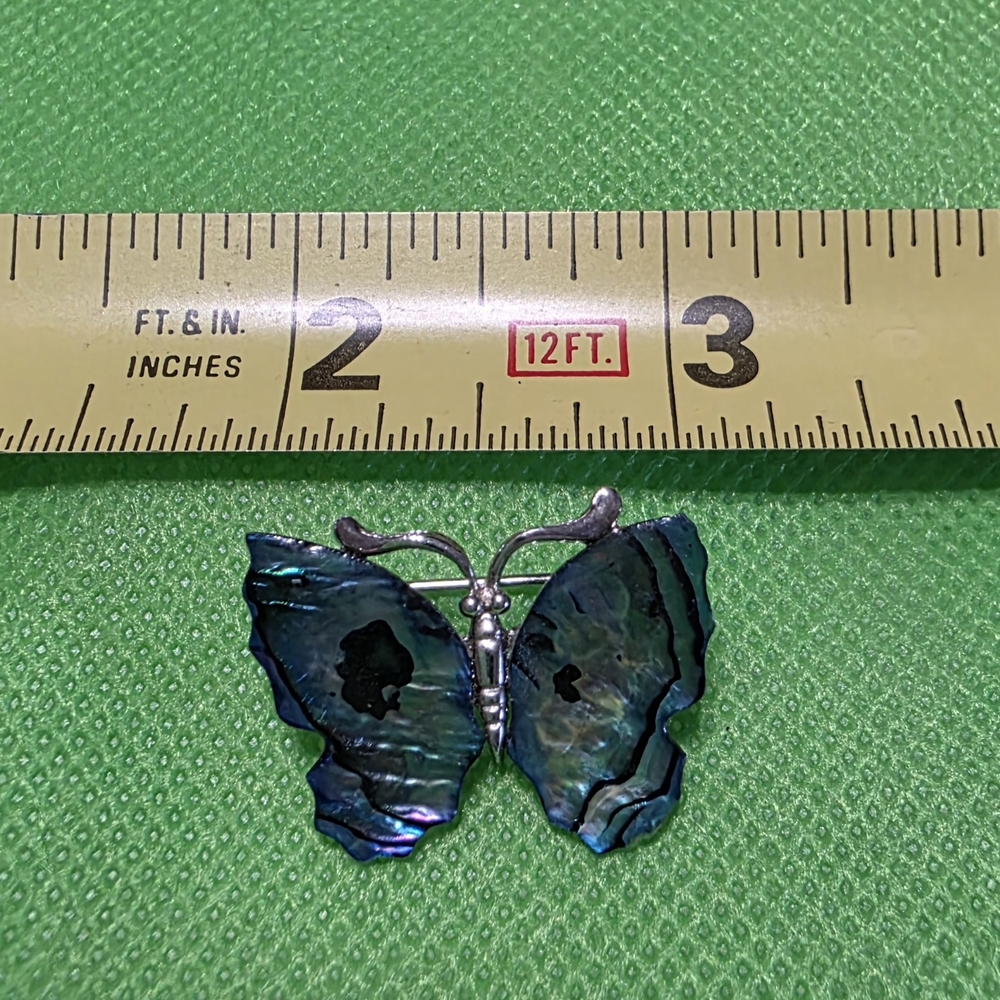 Silver Butterfly Brooch Set - Picture 3 of 7
